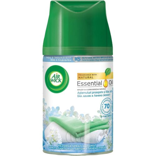 Air Wick Freshmatic пълнител за ароматизатор бял люляк и ленена свежест (250 мл)