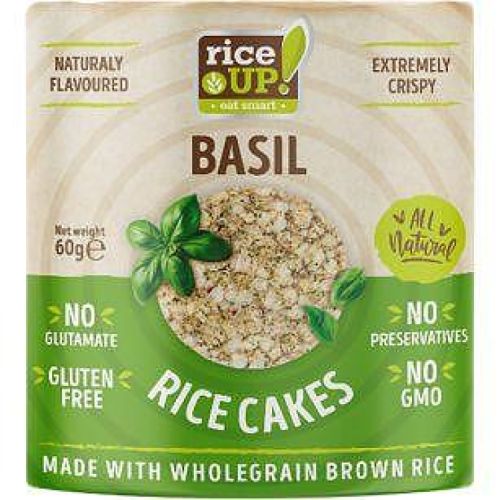 Rice Up пълнозърнести оризовки с босилек