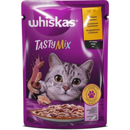 Whiskas Tasty Mix пауч агнешко и пуешко (85 г)
