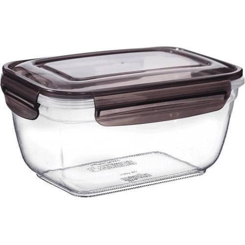 Dunya дълбока правоъгълна кутия с кафяв капак 1.8 л (1 бр.)