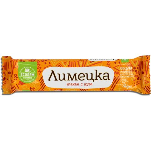 Екосем вафла Лимецка, тахан и нуга (30 г)