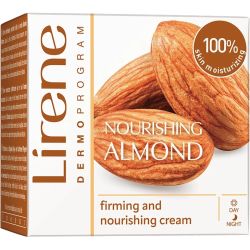 Lirene Hydration and Nourishment стягащ и подхранващ крем за лице подхранващ бадем (50 мл)