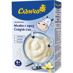 Слънчо мляко с ориз млечен сън, без глтуен, 4+ месеца (200 г)