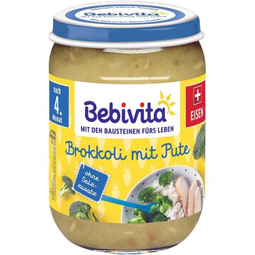 Bebivita пюре броколи пуешко месо (190 г)