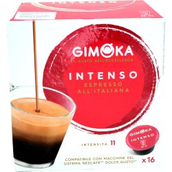 Gimoka Intenso Espresso кафе капсули съвместими с Dolce Gusto (16 бр.)