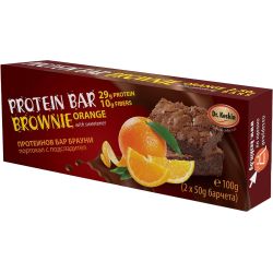 Dr. Keskin протеинов бар брауни портокал, 2 бр. х 50 г (100 г)