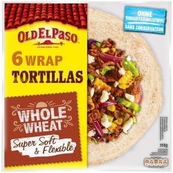 Old El Paso пълнозърнеста тортила, 6 бр. (350 г)