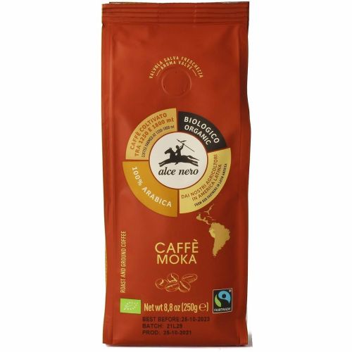 Alce Nero био кафе Арабика за Мока (250 г)