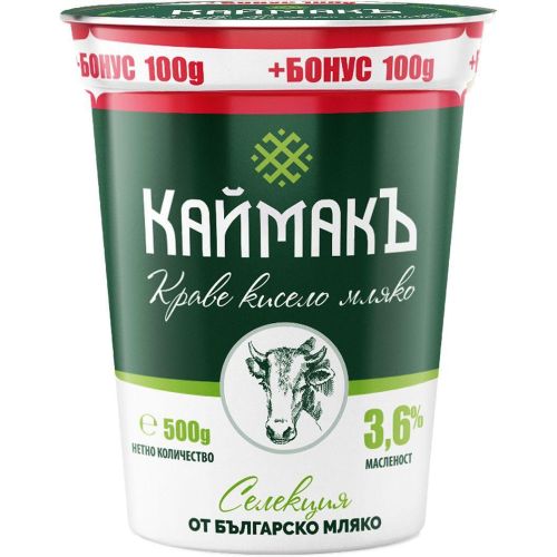КаймакЪ Селекция кисело мляко 3.6% (500 г)