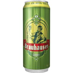 Brauhauser светла бира в кен 4% (500 мл)