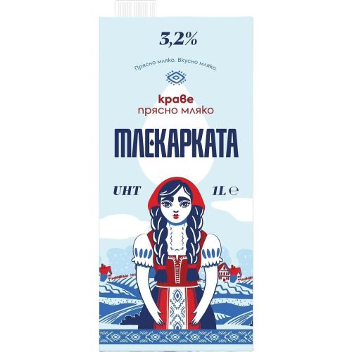 Млекарката краве мляко UHT 3.2% (1 л)