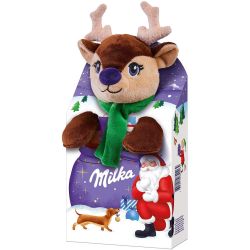 Milka плюшена играчка с шоколадов микс (96 г)