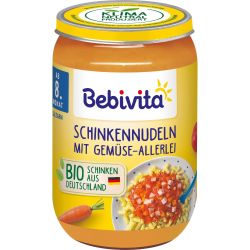 Bebivita паста с шунка и зеленчуци, 8+ месеца (220 г)
