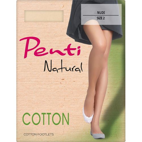 Penti памучни терлици, бежови, 40 DEN, размер 2