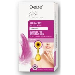 Deva Silk & Comfort Care депилиращи ленти за лице за чувствителна кожа (20 бр.)
