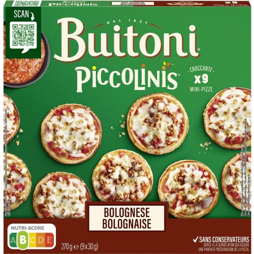 Buitoni мини пици болонезе, 9 бр. х 30 г (270 г)