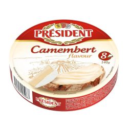 President топено сирене камембер, секторно, 8 бр. (140 г)