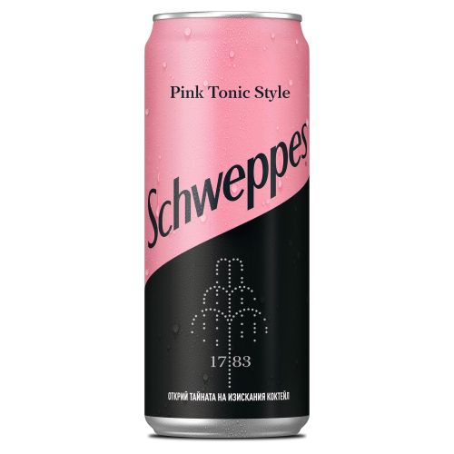 Schweppes розов тоник газирана безалкохолна напитка (330 мл)