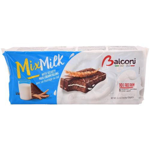 Balconi MixMilk снакс с млечен крем (350 г)