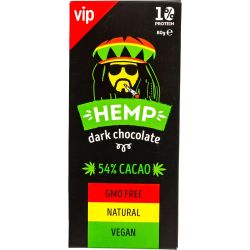 Vip Hemp черен шоколад с конопен протеин (80 г)