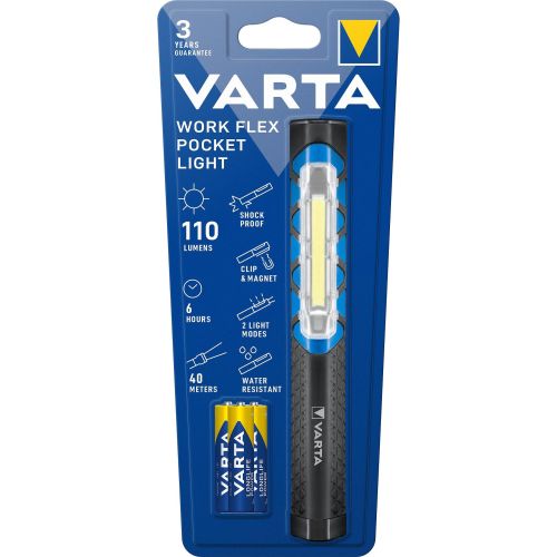 Varta Work Flex Pocket Light фенер, 3хAAA (1 бр.)