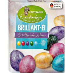 Heitmann течни бои за яйца брилянт, включва детски ръкавички, 5 цвята (1 бр.)
