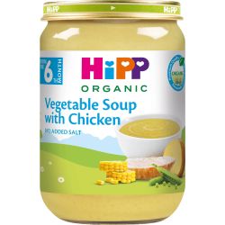 Hipp био зеленчукова супа с пиле (190 г)
