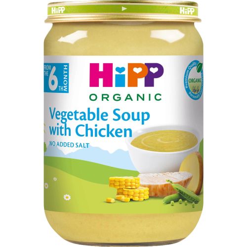 Hipp био зеленчукова супа с пиле (190 г)