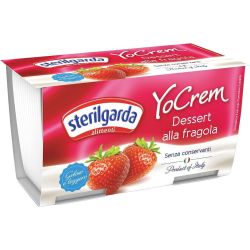 Sterilgarda YoCream млечен десерт ягода, 2 бр. х 100 г (200 г)