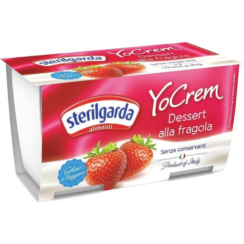 Sterilgarda YoCream млечен десерт ягода, 2 бр. х 100 г (200 г)