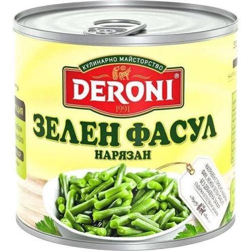 Deroni зелен фасул нарязан (400 г)
