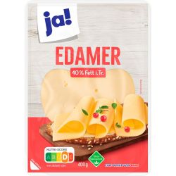 JA! сирене едамер, слайс 40% (400 г)