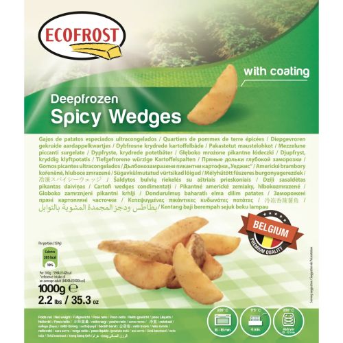Ecofrost замразени пикантни картофи уеджис (1 кг)