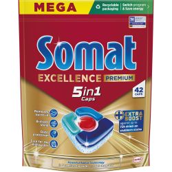 Somat Mega 5in1 таблетки за миялна машина (42 бр.)