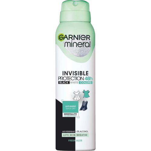 Garnier Mineral Deo Invisible Black, White & Colors Fresh дезодорант спрей (150 мл)