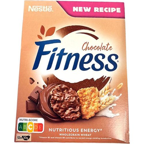 Nestle Fitness зърнена закуска с шоколад (375 г)