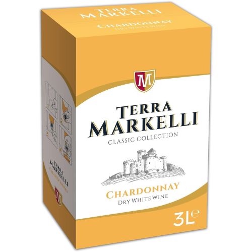 Terra Markelli бяло вино шардоне Bag In Box (3 л)