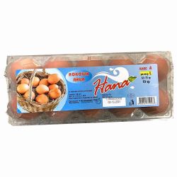 Hana кокоши яйца, размер L (10 бр.)