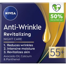 Nivea Anti Wrinkle нощен крем против бръчки, 55+ (50 мл)