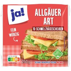 Ja! топено сирене Алгой, тост (250 г)