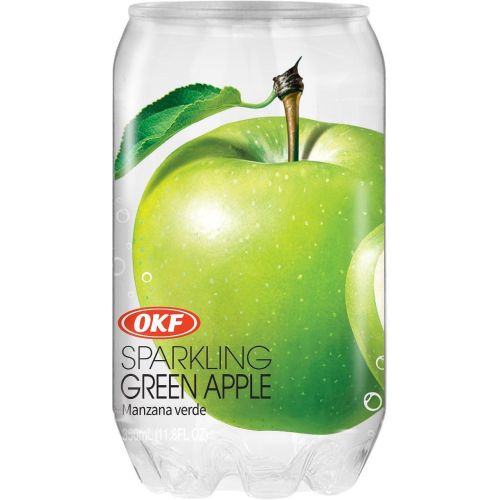 OKF Sparkling газирана напитка зелена ябълка (350 мл)