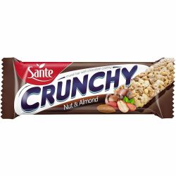 Sante Crunchy мюсли бар с ядки, бадеми и шоколад (40 г)