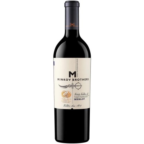 Братя Минкови червено вино мерло (750 мл)