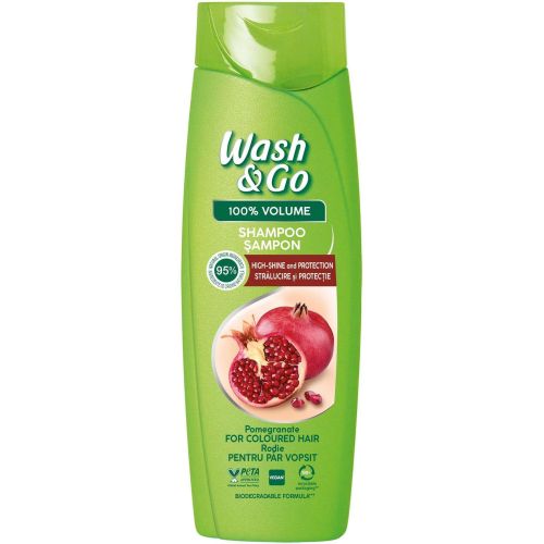 Wash & Go 100% Volume шампоан нар (360 мл)