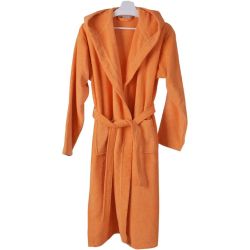PNG Комфорт халат за баня с качулка, оранжев S-L, размер M