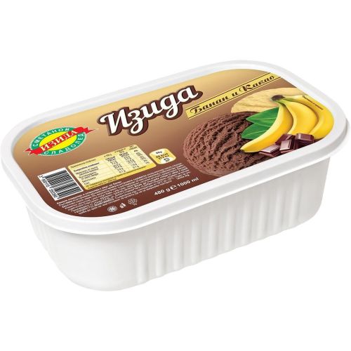 Изида сладолед банан и какао (1 л)