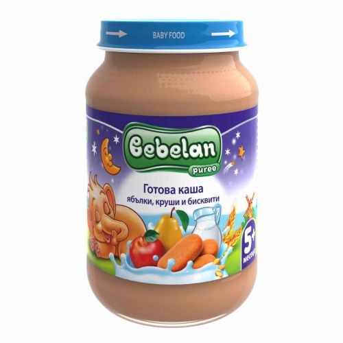 Bebelan млечна каша ябълки и круши, над 4 месеца (190 г)