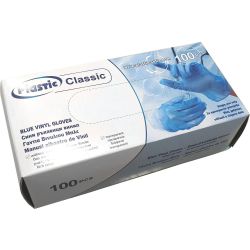 Plastic Sofia сини ръкавици винил, размер S (100 бр.)