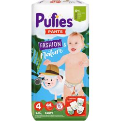 Pufies Fashion & Nature бебешки гащички, размер 4, 9 кг - 15 кг (44 бр.)