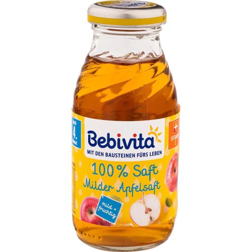 Bebivita сок от меки ябълки, 4+ месеца (200 мл)